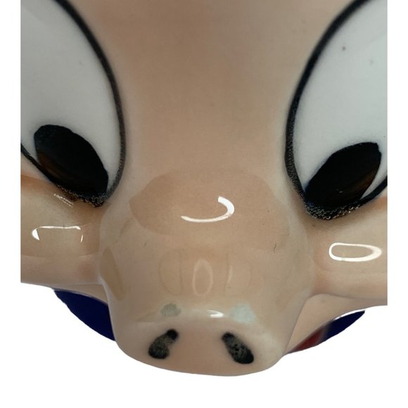 Vintage 1989 Looney Tunes Porky Pig 3D Ceramic Mug Warner Bros Inc Korea - Picture 7 of 12